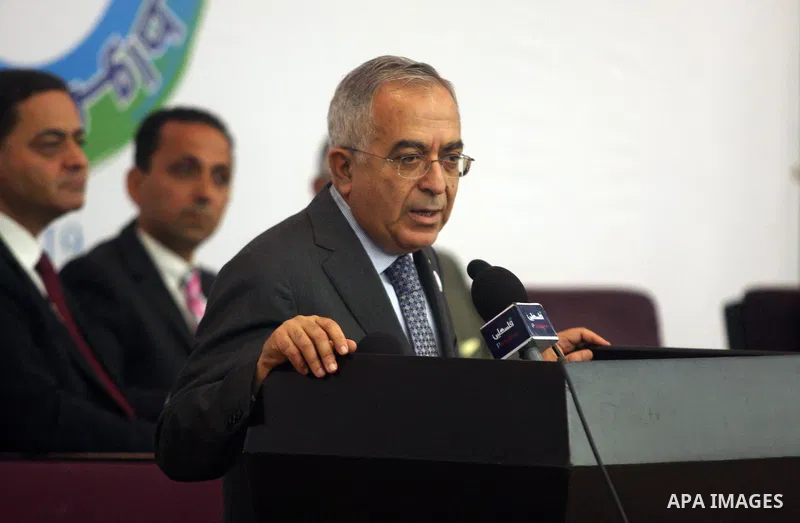 Palestinian Prime Minister Salam Fayyad speaks during the ceremony of launch of "Distinction Program " in the West Bank city of Ramallah September 19, 2012. Photo by Issam Rimawi