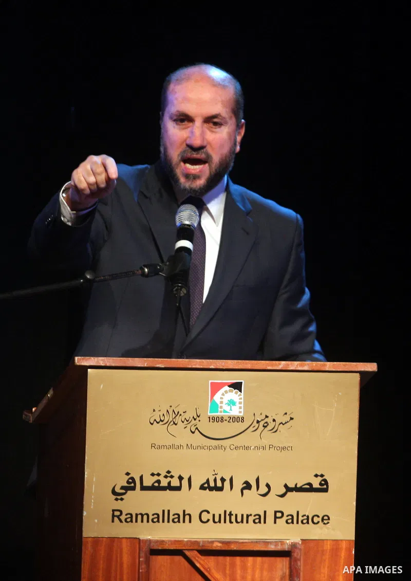 Palestinian Minister of Religious Affairs Mahmoud al-Habbash speaks during the Islamic-Christian conference in the West Bank city of Ramallah on September 25, 2012. Photo by Issam Rimawi