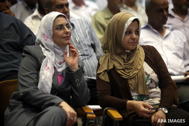 Palestinians attend the ceremony of The International Day of Older Persons in Gaza city on October 1, 2012. The Day of Older Persons is celebrated by raising awareness about issues affecting the elderly, such as senescen...