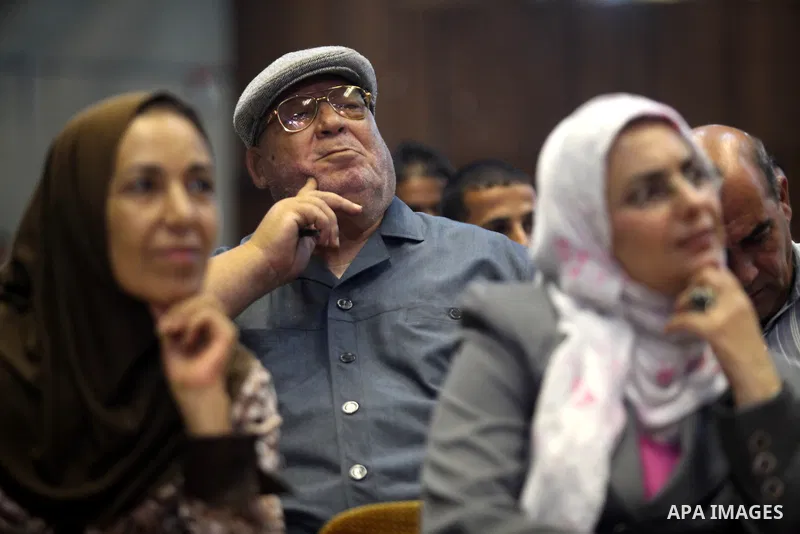 Palestinians attend the ceremony of The International Day of Older Persons in Gaza city on October 1, 2012. The Day of Older Persons is celebrated by raising awareness about issues affecting the elderly, such as senescen...