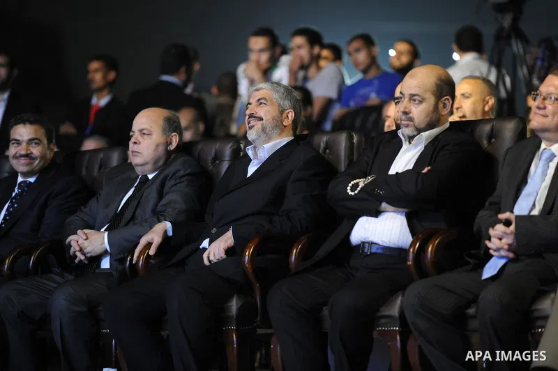 Palestinian Hamas leader Khaled Meshaal, attends ceremony of Al Fateh Al Salahi in Salah Al dein Citadel under the auspices of the Egyptian Ministry of Culture, in Cairo, on Oct. 03, 2012. Photo by Ashraf Amra