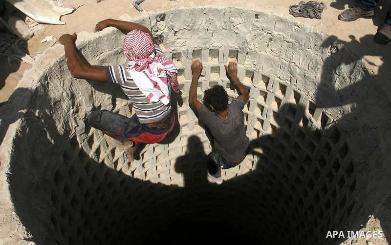 A Palestinian man ascend a tunnel along the Gaza-Egypt border in Rafah, in the southern Gaza Strip on Oct. 04, 2012. Since last month, Egyptian military have destroyed about 30 tunnels and blocked more which were used fo...