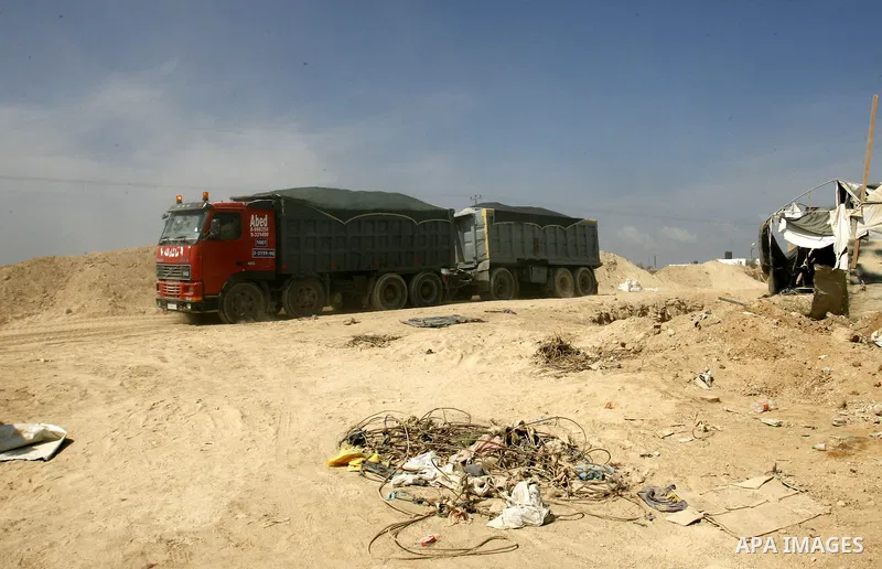 Palestinians tankers transport fuel smuggled from the tunnels along the Gaza-Egypt border in Rafah, in the southern Gaza Strip on Oct. 04, 2012. Since last month, Egyptian military have destroyed about 30 tunnels and blo...
