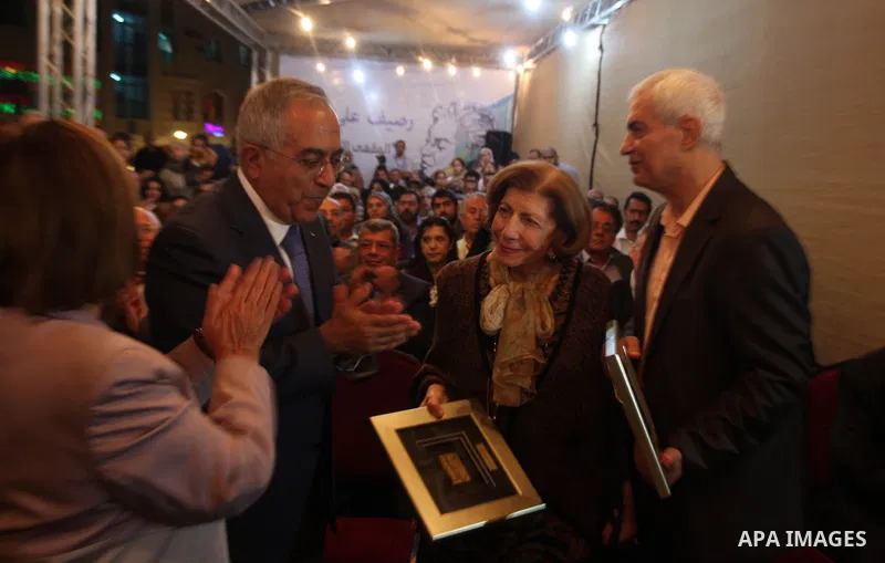 Palestinian Prime Minister visits the Palestine Book Fair Exhibition during the lunch of the exhibition, in the West Bank city of Ramallah , Oct. 11, 2012. The Palestine 8th Book Fair has participated with more than 200...