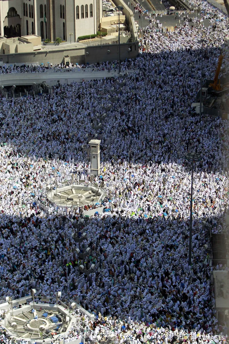 Muslim pilgrims circle the Kaaba and pray at the Grand mosque during the annual haj pilgrimage in the holy city of Mecca October 22, 2012, ahead of Eid al-Adha which marks the end of haj. On October 25, the day of Arafat...