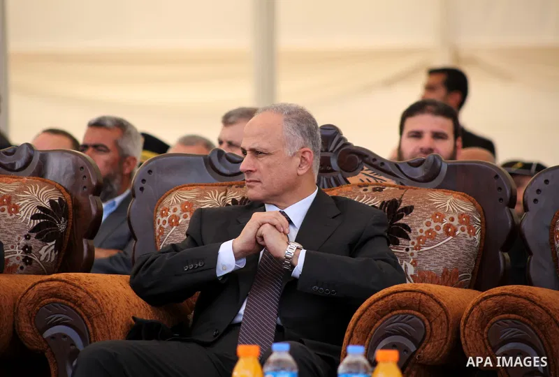 Egyptian Education Miinister attends the opening ceremony for housing project in the southern Gaza Strip town of Khan Yunis, October 23, 2012. The Emir of Qatar entered the Gaza Strip on Tuesday for a visit that broke th...