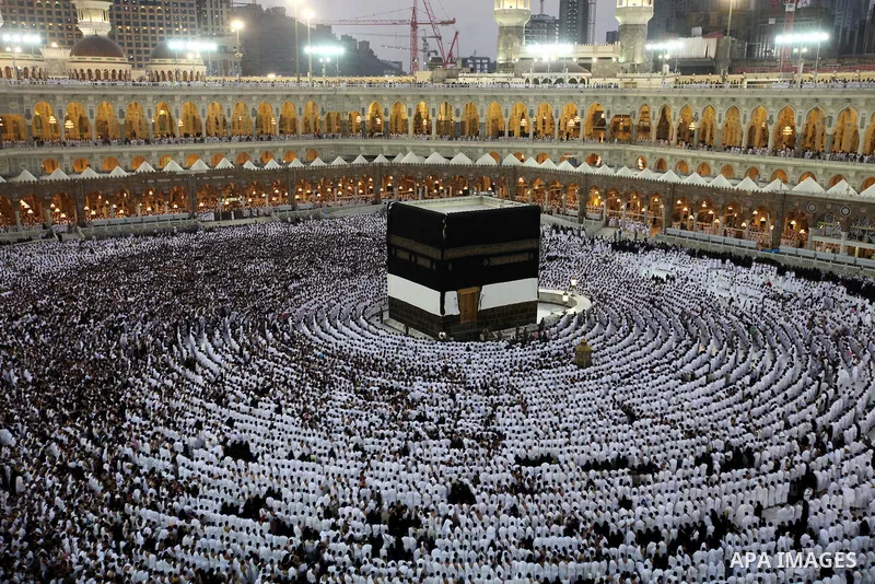 Muslim pilgrims circle the Kaaba and pray at the Grand mosque during the annual haj pilgrimage in the holy city of Mecca October 24, 2012, ahead of Eid al-Adha which marks the end of haj. On October 25, the day of Arafat...