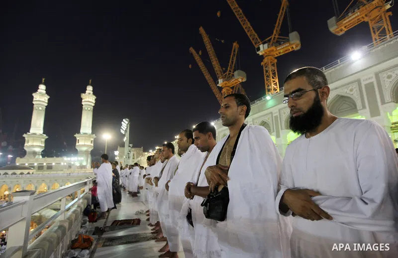 Muslim pilgrims circle the Kaaba and pray at the Grand mosque during the annual haj pilgrimage in the holy city of Mecca October 24, 2012, ahead of Eid al-Adha which marks the end of haj. On October 25, the day of Arafat...