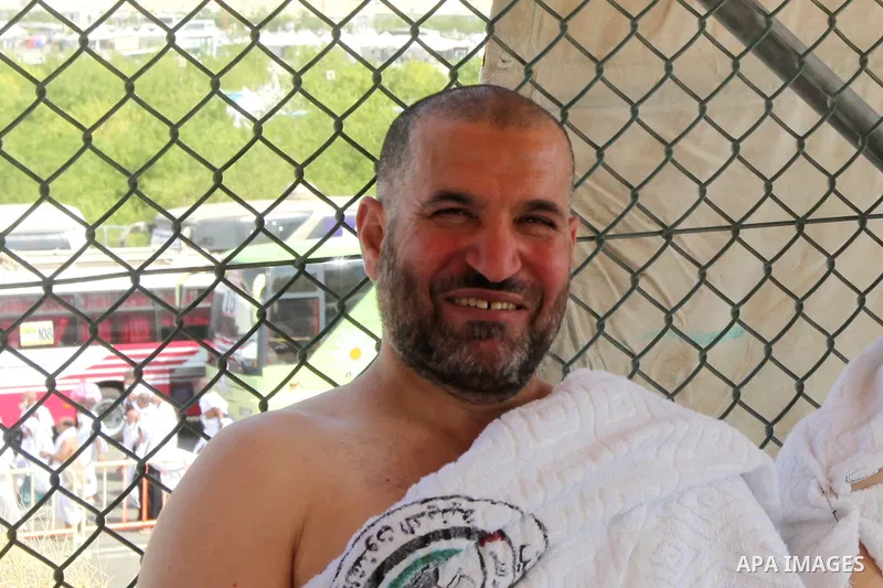 (FILES) Ahmed Al-Jaabari, top commander of Hamas armed wing Al-Qassam brigades, poses for a picture during the annual Hajj on 2012. Hamas's military chief Ahmed Al-Jaabari was killed when his car was hit by an Israeli ai...