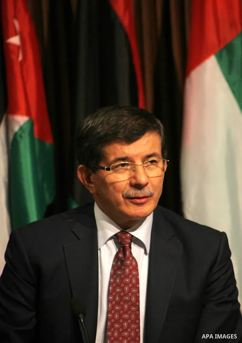 Arab League General Secretary Nabil al-Arabi and Turkish Foreign Minister Ahmet Davutoglu meet with Palestinian prime minister in Gaza Strip, Ismail Haniya in Gaza city, Tuesday, Nov. 20, 2012. Turkey's foreign minister...