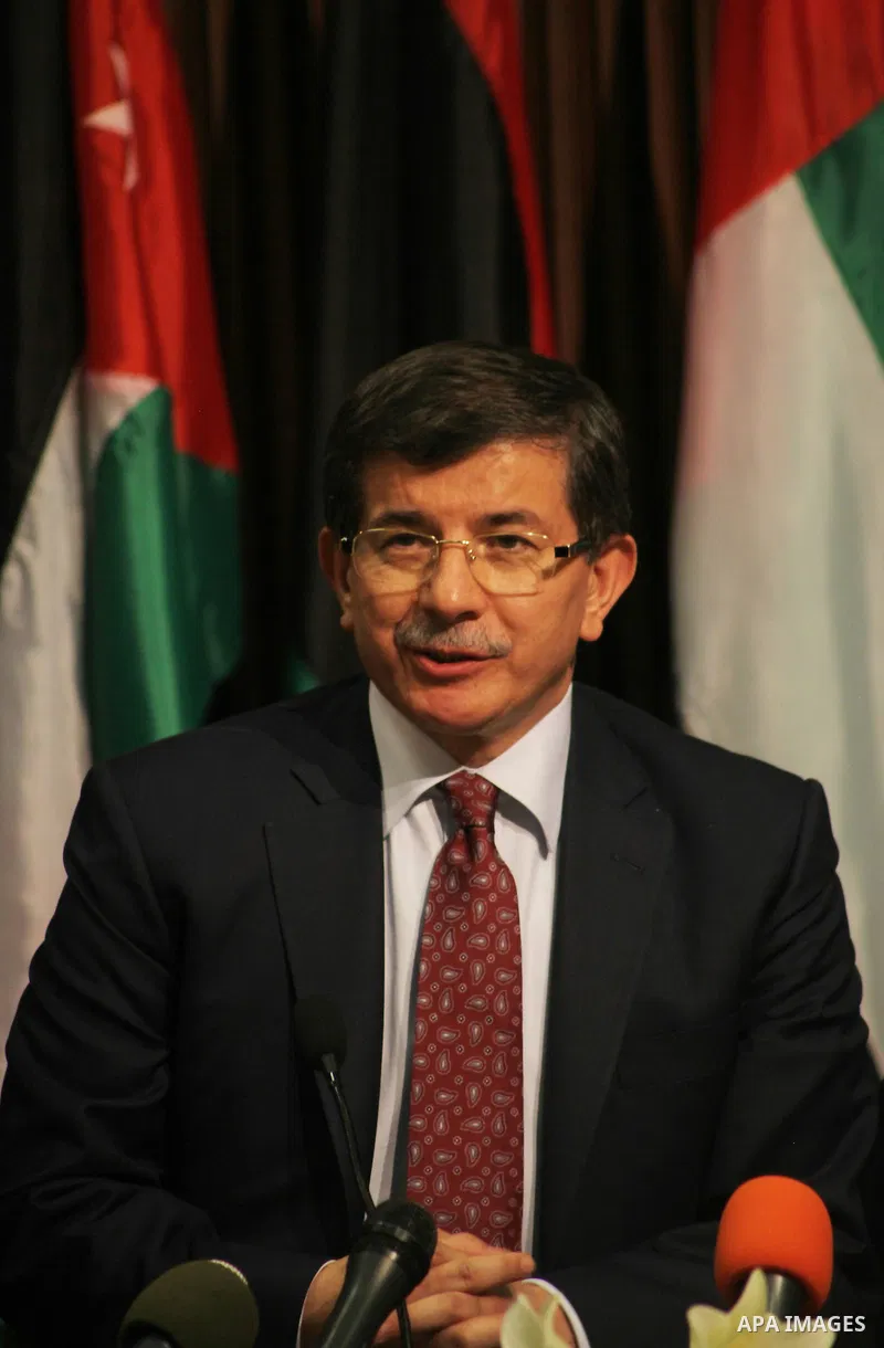 Arab League General Secretary Nabil al-Arabi and Turkish Foreign Minister Ahmet Davutoglu meet with Palestinian prime minister in Gaza Strip, Ismail Haniya in Gaza city, Tuesday, Nov. 20, 2012. Turkey's foreign minister...