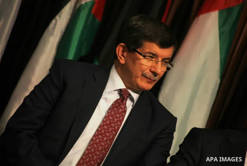 Arab League General Secretary Nabil al-Arabi and Turkish Foreign Minister Ahmet Davutoglu meet with Palestinian prime minister in Gaza Strip, Ismail Haniya in Gaza city, Tuesday, Nov. 20, 2012. Turkey's foreign minister...