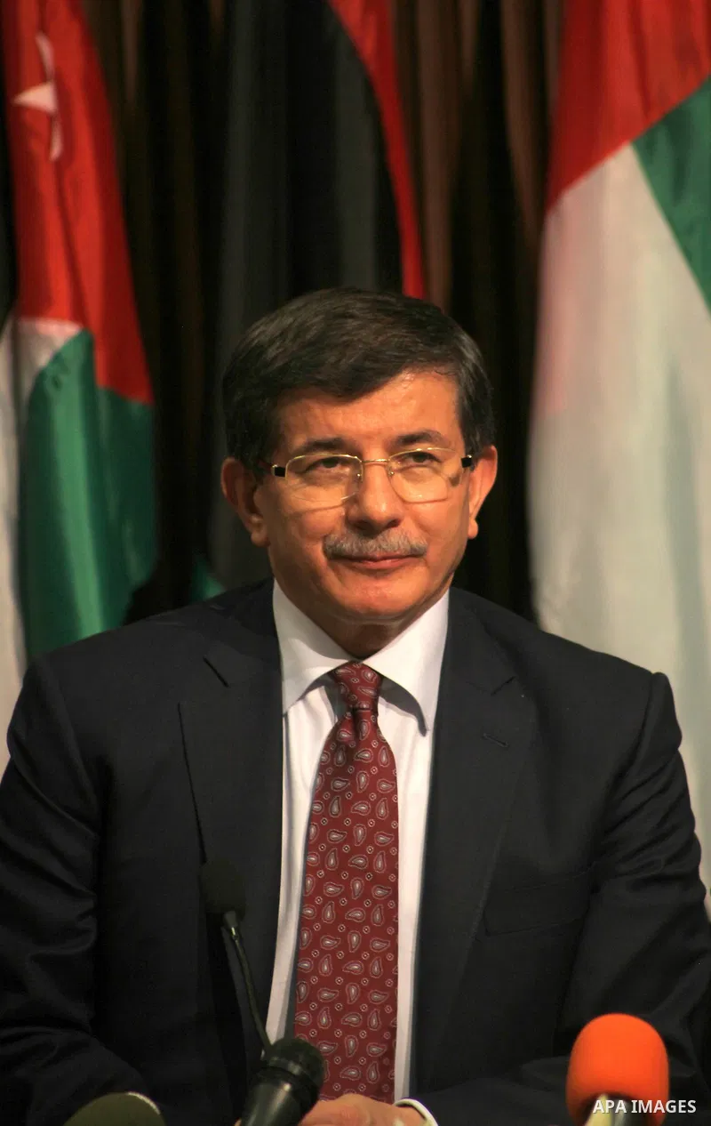 Arab League General Secretary Nabil al-Arabi and Turkish Foreign Minister Ahmet Davutoglu meet with Palestinian prime minister in Gaza Strip, Ismail Haniya in Gaza city, Tuesday, Nov. 20, 2012. Turkey's foreign minister...