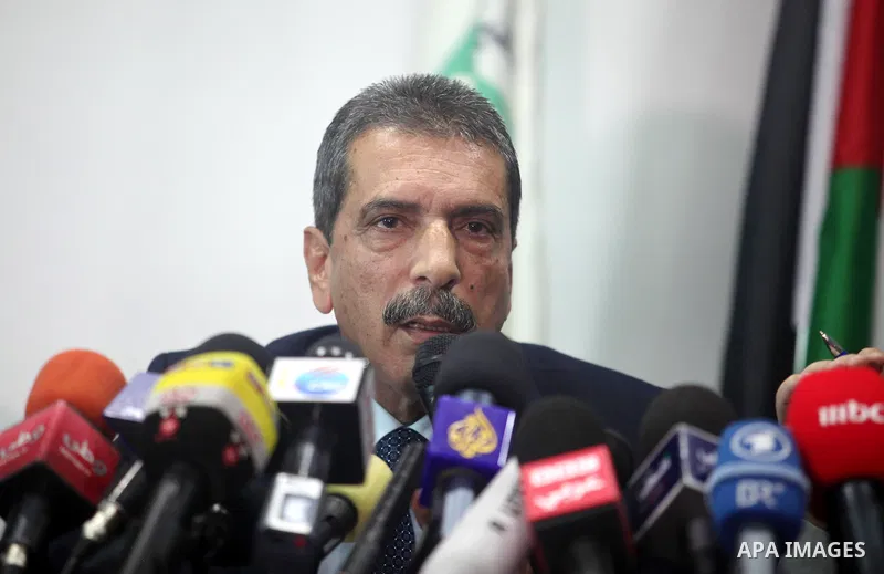 Tawfiq Tirawi, the head of the Palestinian inquiry team into the death of the late Palestinian leader Yasser Arafat, speaks to reporters during a press conference in the West Bank city of Ramallah, on November 24, 2012....