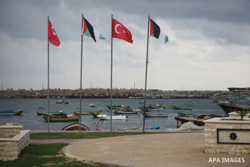 Palestinian fishermen prepare their boats in the port of Gaza on the Mediterranean coast in Gaza City on November 24, 2012, as a fragile truce between Israel and militant groups in Gaza enters its third day. Israel slamm...