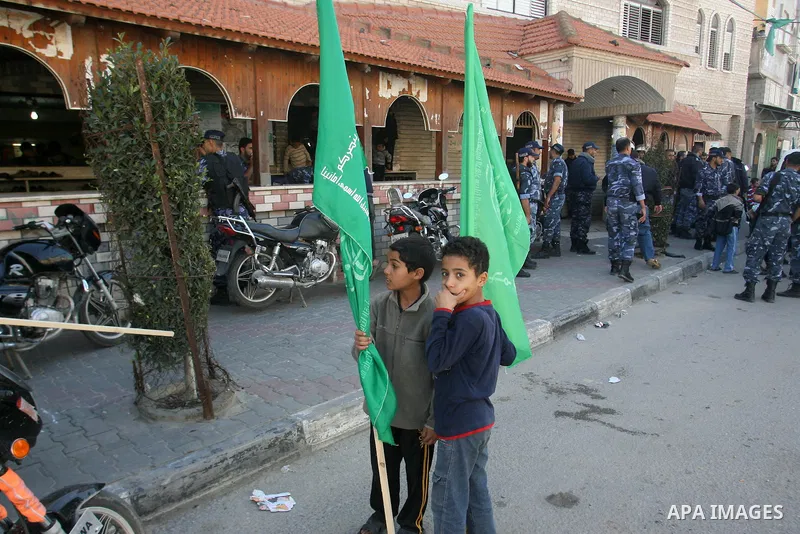 Palestinians gather during the funeral of Hussam al-Hams, a member of Hamas' security forces, at a mosque in Rafah, in the southern Gaza Strip November 30, 2012. Al-Hams died on Thursday of a wound he suffered from an Is...