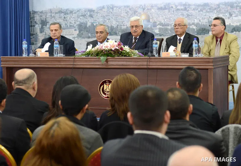 Palestinian President Mahmoud Abbas speaks during a meeting with members of the media in the West Bank city of Ramallah December 5, 2012. Israel moved forward on Wednesday with plans to build some 3,000 settler homes in...