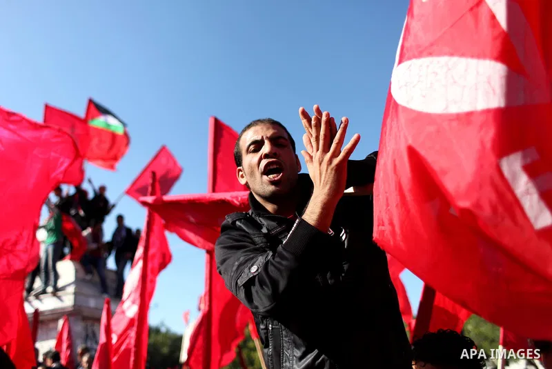 Palestinians take part in a rally organized by the Popular Front for the Liberation of Palestine (PFLP) to celebrate the 45th anniversary of its founding in Gaza City December 6, 2012. Photo by Ashraf Amra