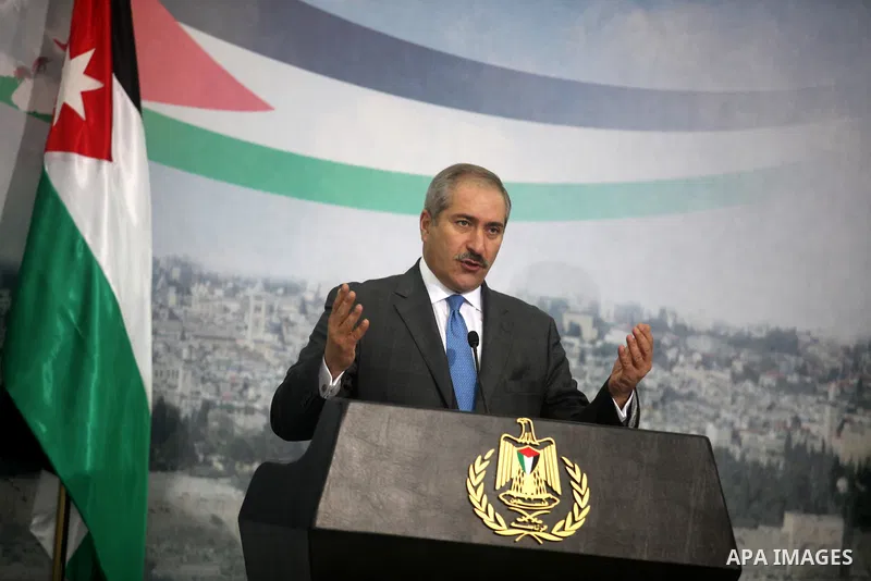 Jordanian Foreign Minister, Nasser Judeh, speaks during a joint press conference with his Palestinian counterpart Riyad al-Malki (not seen) in the West Bank city of Ramallah on December 6, 2012. Judeh is accompanying Jor...