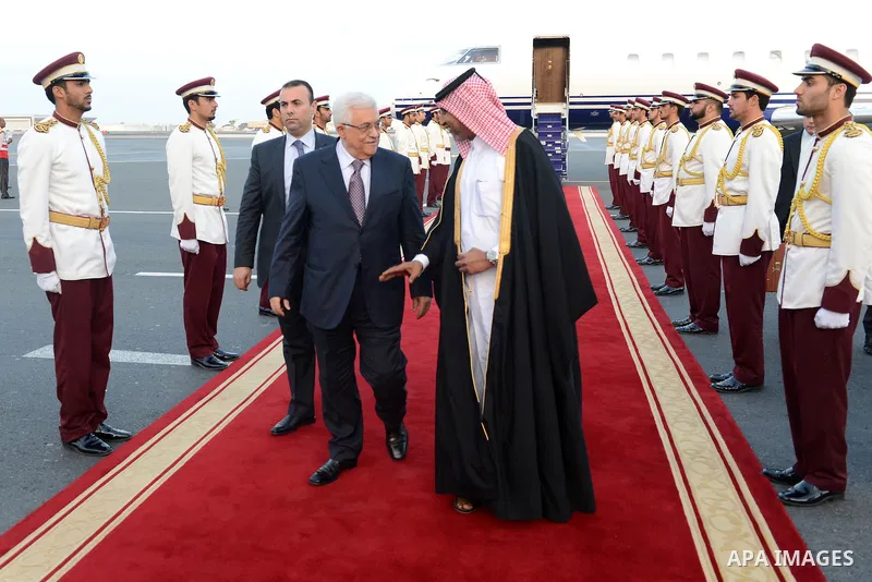 aPalestinian President Mahmoud Abbas (Abu Mazen), while access to the Qatari capital Doha, on Nov. 08, 2012. Photo by Thaer Ganaim