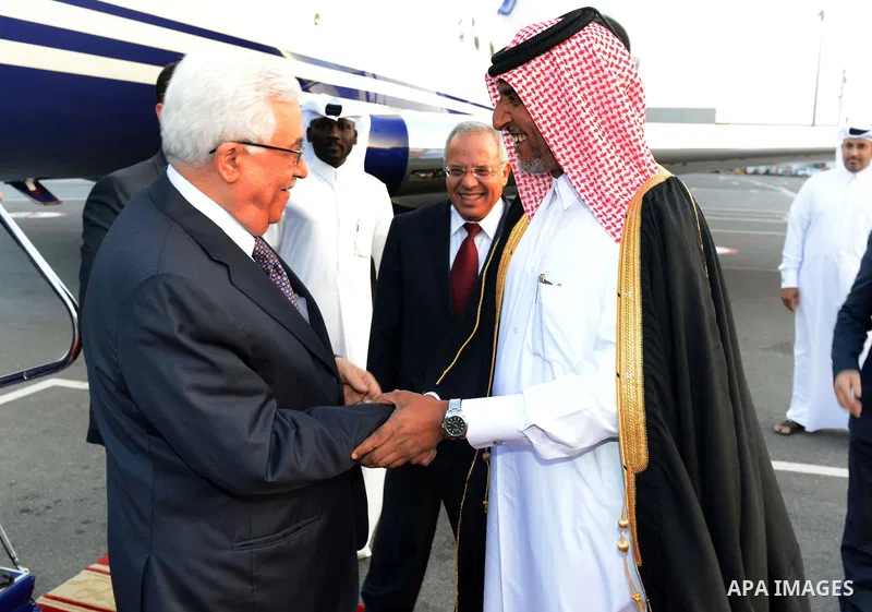 aPalestinian President Mahmoud Abbas (Abu Mazen), while access to the Qatari capital Doha, on Nov. 08, 2012. Photo by Thaer Ganaim