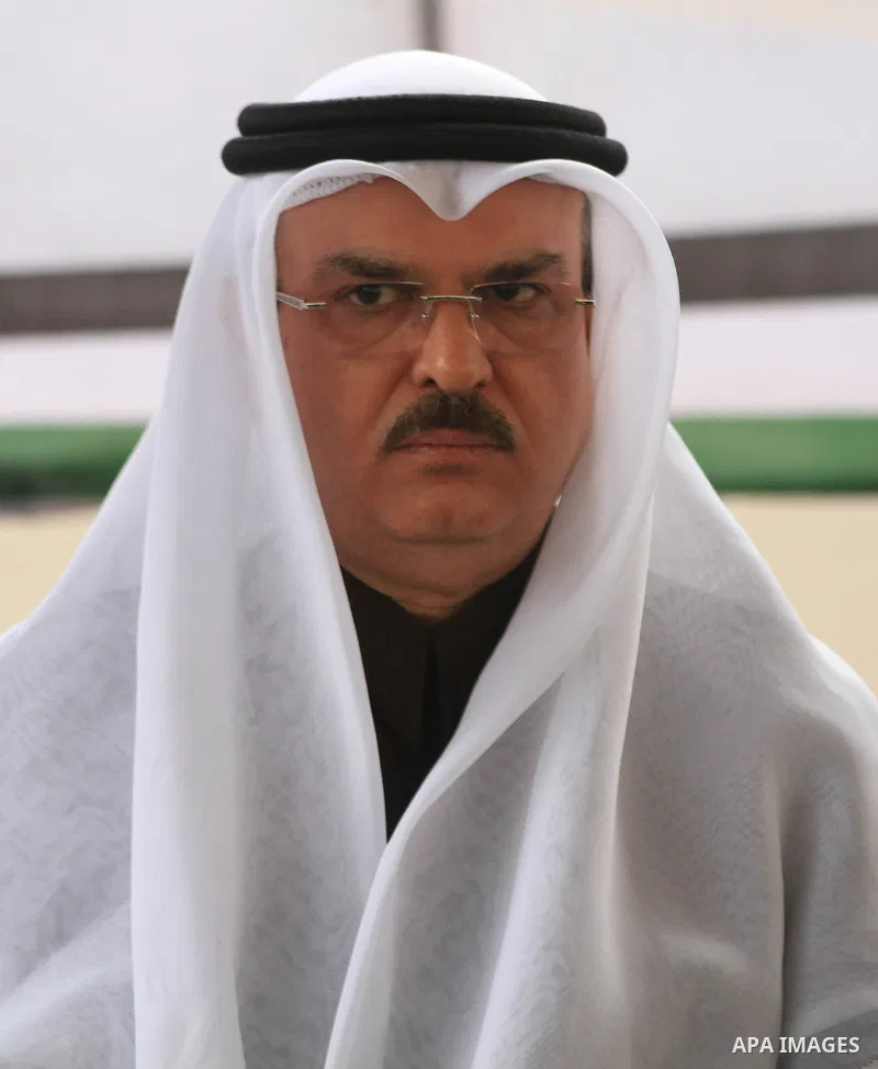 Palestinian Prime Minister Ismail Haniyeh and Qatari ambassador Mohammed al-Imadi visit bombed area during the launching ceremony of Qatari grant projects in Gaza city on 13 Dec, 2012. The emir of Qatar Sheikh Hamad bin...