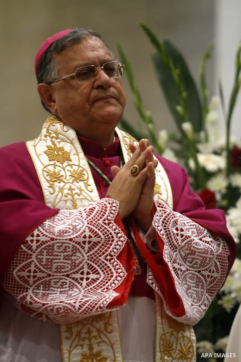 Latin Patriarch of Jerusalem Fouad Twal, attends Christmas celebrations in the West Bank city of Bethlehem, Monday, Dec. 24, 2012. Twal, the top Roman Catholic cleric in the Holy Land, has celebrated the United Nations'...