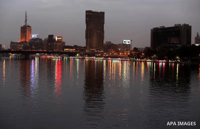 Boats parked waiting for customers on the Nile river, in Cairo, Egypt, Dec. 25, 2012. Boat rides for many Egyptians are part of the nightlife culture. Photo by Ashraf Amra