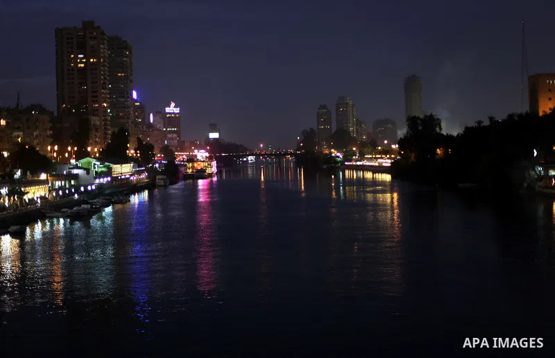 Boats parked waiting for customers on the Nile river, in Cairo, Egypt, Dec. 25, 2012. Boat rides for many Egyptians are part of the nightlife culture. Photo by Ashraf Amra