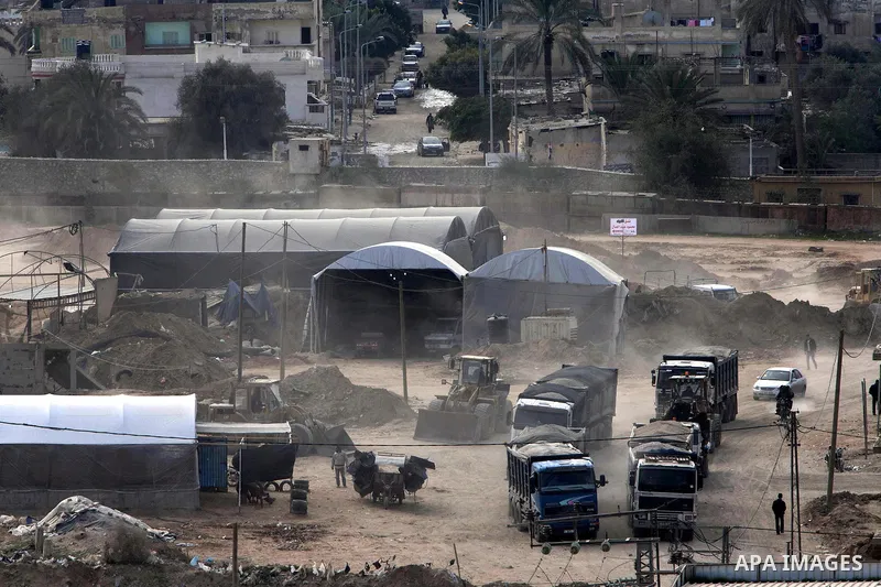 A general view for the tunnels used for smuggling goods, including food, fuel and building materials, along the Gaza-Egypt border in Rafah, in the southern Gaza Strip, on Dec. 27, 2012. The smuggling tunnels under the Ga...