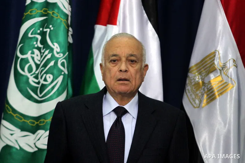 Arab League Secretary-General Nabil Elaraby, talks to the media after he met with Palestinian Authority President Mahmoud Abbas, in the West Bank city of Ramallah, 29 December 2012. Photo by Issam Rimawi