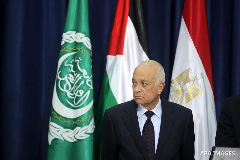Arab League Secretary-General Nabil Elaraby, talks to the media after he met with Palestinian Authority President Mahmoud Abbas, in the West Bank city of Ramallah, 29 December 2012. Photo by Issam Rimawi