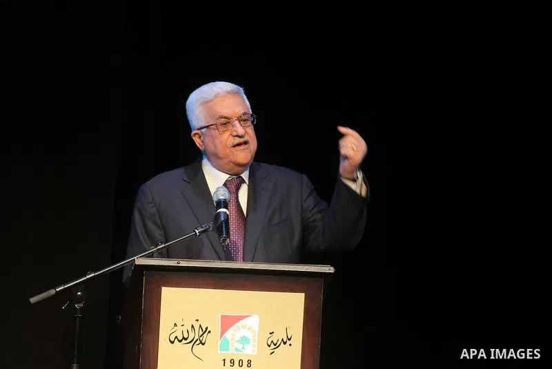 Palestinian President Mahmoud Abbas speaks during a ceremony commemorating the birth of Prophet Mohammed, known in Arabic as "Mawlid al-Nabawi", in the West Bank city of Ramallah on January 24, 2013. Photo by Issam Rimaw...