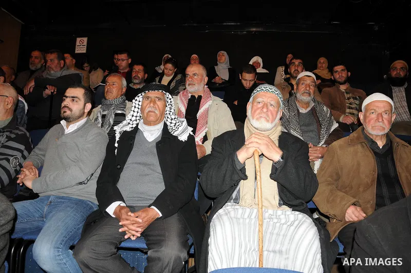 Palestinian National and Islamic leaders in Jerusalem attend a press conference to discuss the visit of U.S. President Barack Obama to Jerusalem next month, in Jerusalem on February 24, 2013. Photo by Mahfouz Abu Turk