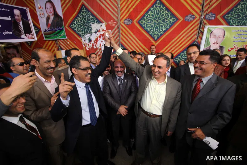Egyptian journalists participate in the voting during the Journalists Syndicate elections in Cairo on march 01, 2013. Journalists Syndicate elections will determine the new head of a syndicate that has arguably the stron...