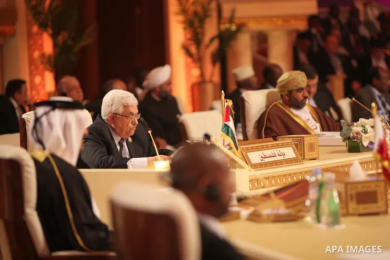 Palestinian President Mahmoud Abbas (Abu Mazen) attends the opening of the Arab League summit in the Qatari capital Doha on March 26, 2013. The Arab League kicked off a two-day summit in Doha where opponents of President...