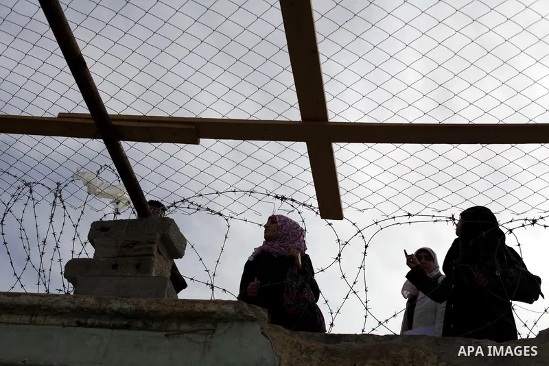 Palestinian woman visit the prison Saraya that had been formerly been used by Israeli security, in Central Gaza City, Gaza Strip, 17 April 2013. The facility has now been turned into a memorial center with the help of Ha...