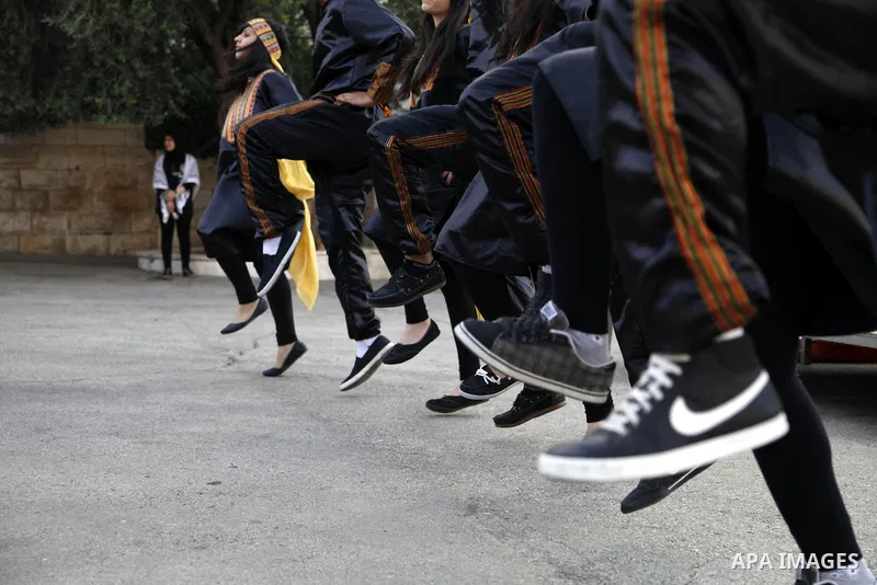 Palestinian youths participate in the second annual festival of "land and Identity" at the Al- Matran School in Jerusalem. on June 8, 2013. Photo by Saeed Qaq