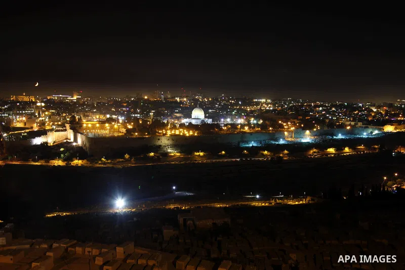 A general view of Al Aqsa mosque in Jerusalem old city, on July 13, 2013. Devout Muslims refrain from eating, drinking and smoking from dawn to dusk during Ramadan, a time of heightened religious fervor. Photo by Saeed Q...