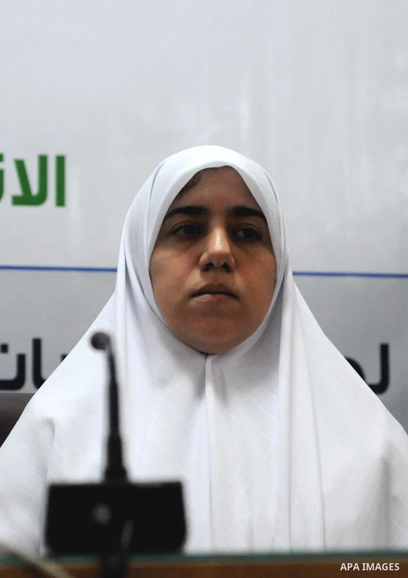 Shimaa Mohamed Mursi, daughter of Egypt's ousted President Mohamed Mursi, attends a news conference in Cairo July 22, 2013. The family of ousted Egyptian President Mohamed Mursi said on Monday it would take legal action...