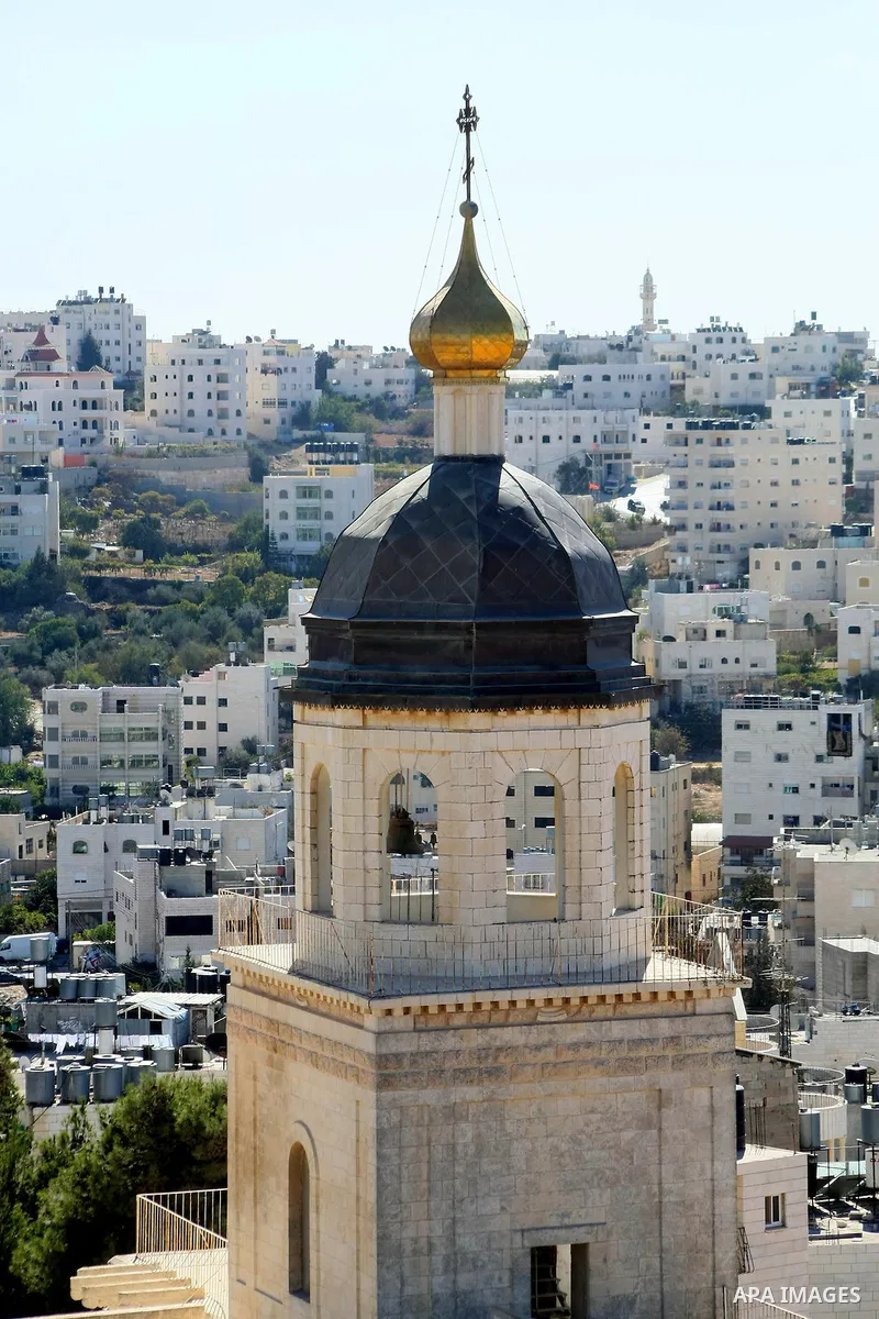 A Picture taken in 26, Oct. 2013, Shows the Russian Compound Church "al-Muskubīya" , in the West Bank city of Hebron. The site of the oak was acquired in 1868 by Archimandrite Antonin (Kapustin) for the Church of Russia,...