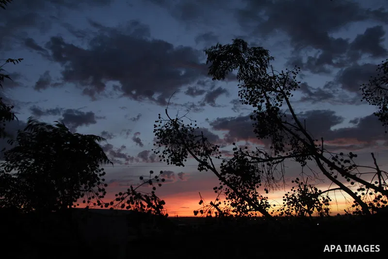 A general view of the Sunrise, in the East of Gaza City on November 27, 2013. Photo by Mohammed Asad
