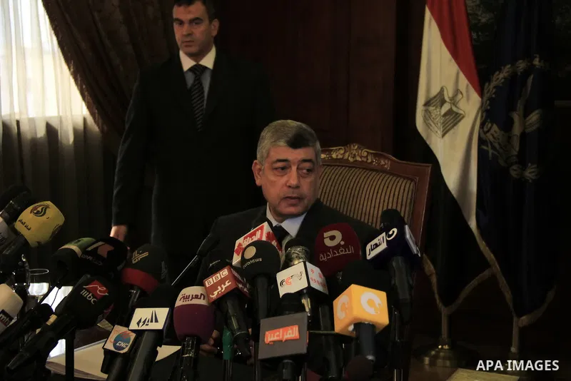 Egyptian Interior Minister Mohamed Ibrahim speaks to media during a press conference, in Cairo on January 02, 2014. Egyptian Interior Minister on Thursday said that a suicide car bombing that targeted a police headquarte...