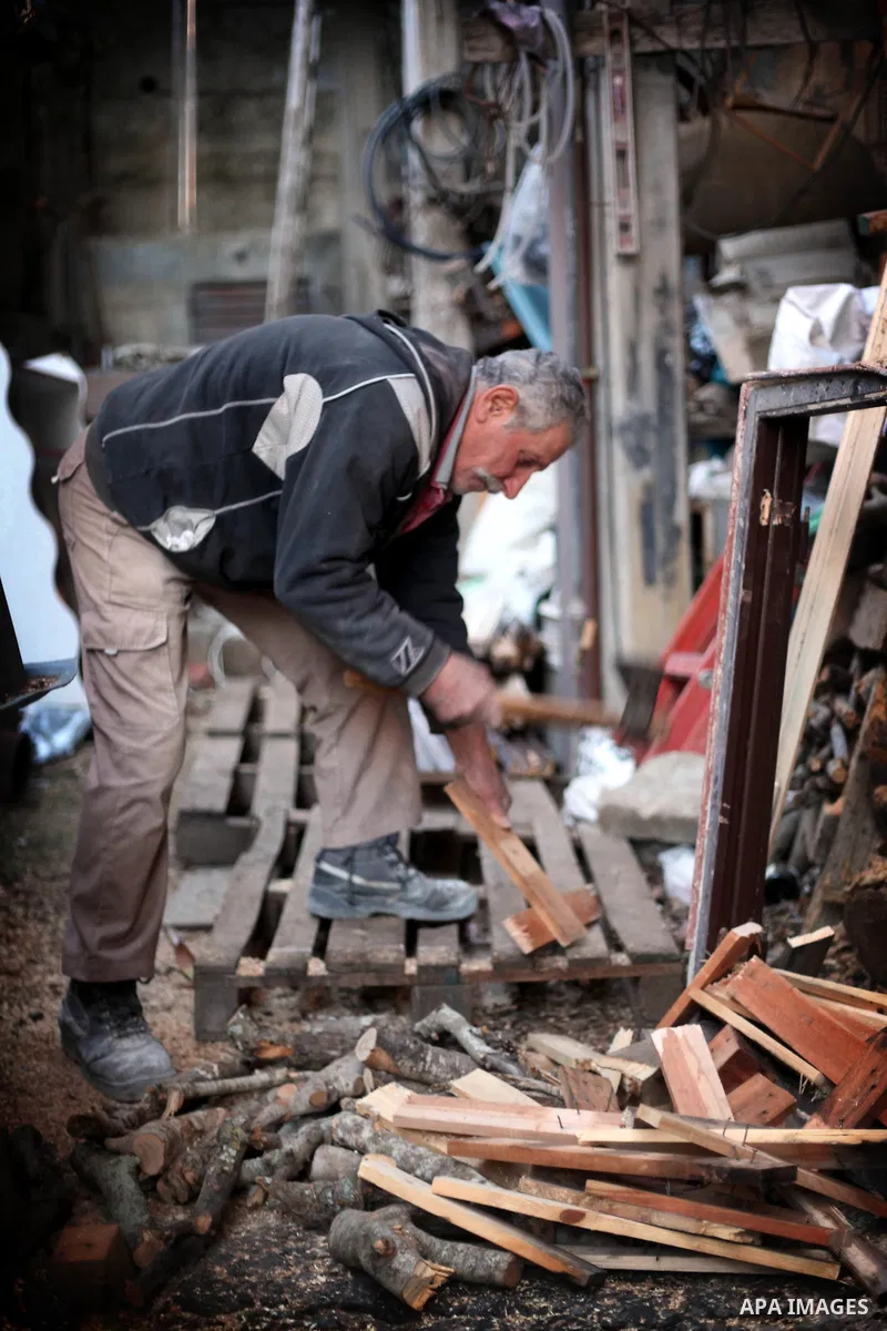 A Palestinian carpenter works at his workshop in the village of Tarshiha, north Acre on January 21, 2014. Tarshiha was in the territory allotted to the Arab state under the 1947 UN Partition Plan. However, in the 1948 Ar...
