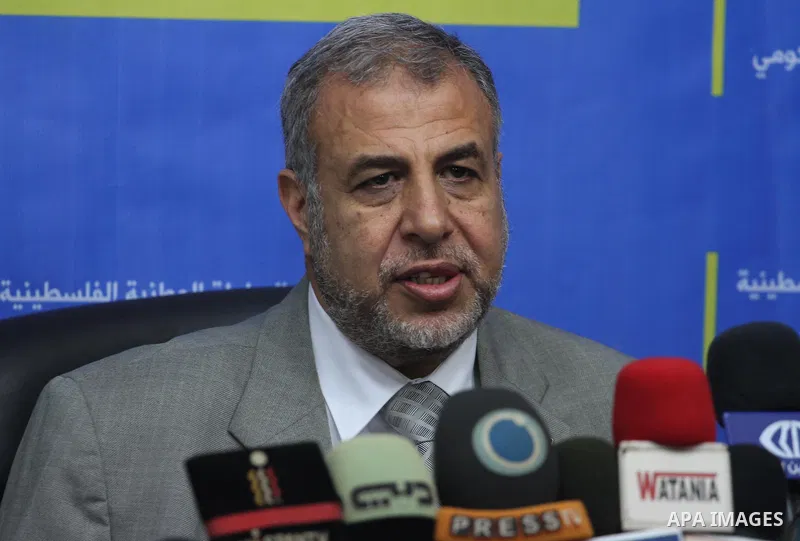 Palestinian Minister of Health mofeed Almakhllaty speaks during a press conference, in Gaza city, on Jan. 26, 2014. Photo by Mohammed Asad