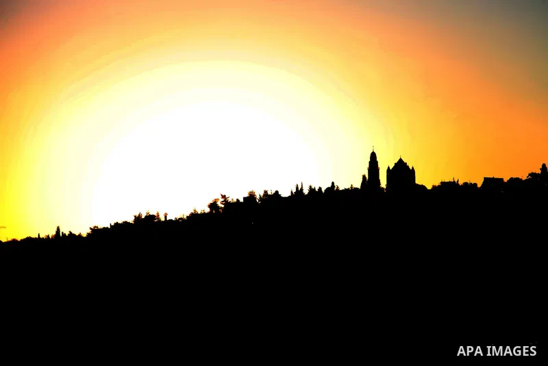A General view the Dome of the Rock mosque in jerusalem city, on January 29, 2014. Photo by Saeed Qaq