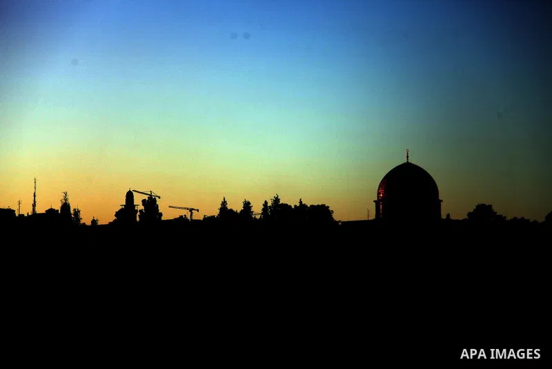 A General view the Dome of the Rock mosque in jerusalem city, on January 29, 2014. Photo by Saeed Qaq