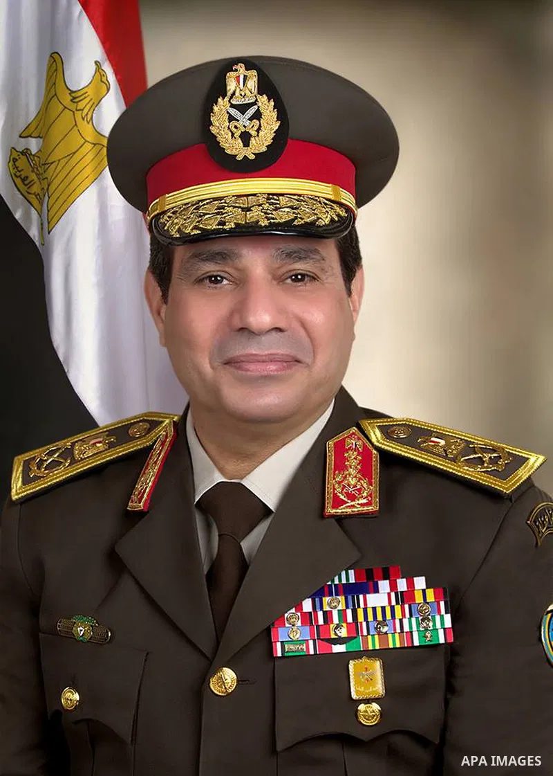 In this undated image released on the official Facebook page of the Egyptian Military Spokesman of the Armed Forces, Egyptian army chief Field Marshal Abdel-Fattah el-Sissi poses for a portrait in Cairo, Egypt. (apaimage...