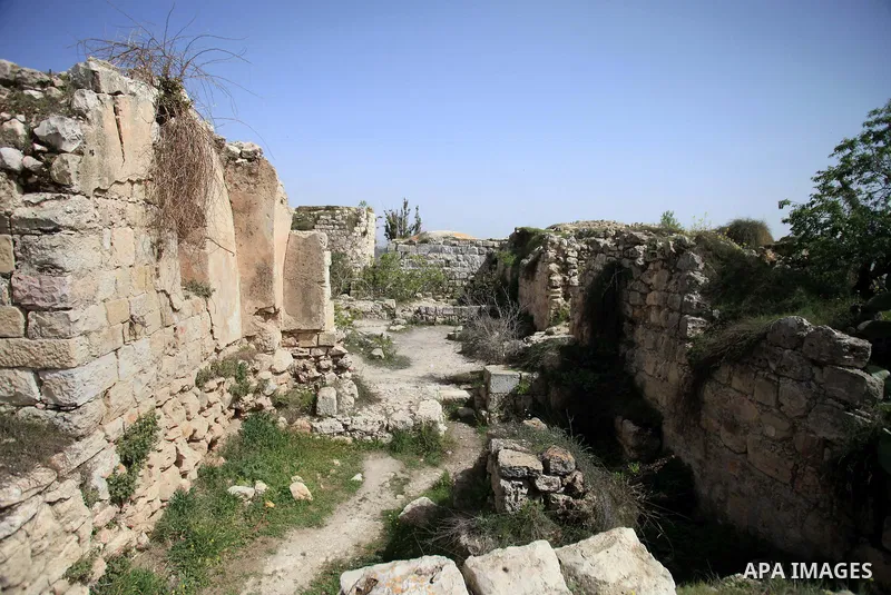 The remains of destroyed houses are seen in the village of Suba west of Jerusalem, March 05, 2014. Suba was a Palestinian Arab village west of Jerusalem that was mostly destroyed with the exception few deserted and parti...