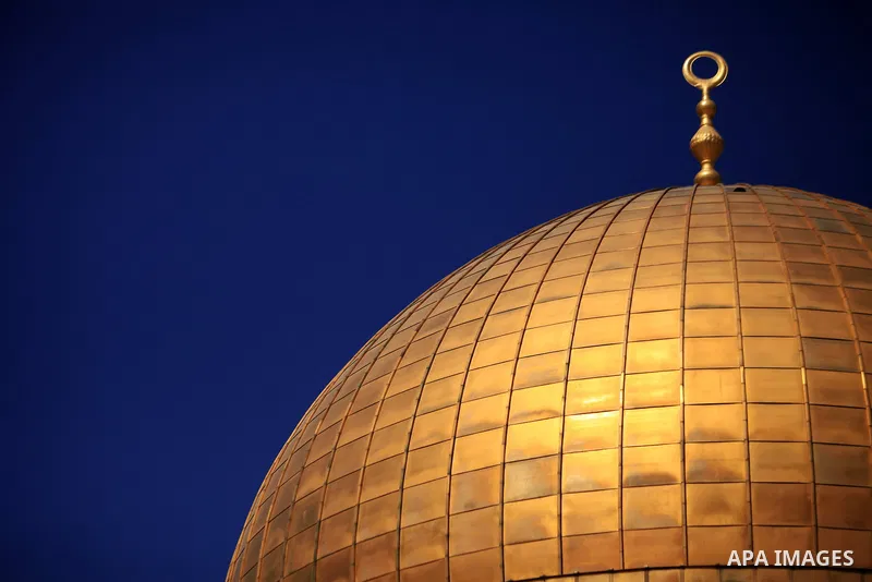 The Dome of the Rock mosque is seen during Friday prayers at the Al-Aqsa compound, Islam's third holiest site, in the old city of Jerusalem March 07, 2014. Photo by Saeed Qaq